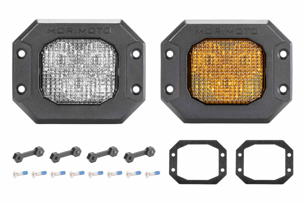 Morimoto - 4Banger Flush Mount Kit (HXB White, Flood)