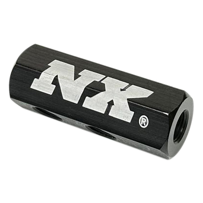 Nitrous Express 1-In/4-Out Meter Block Black - 16173B