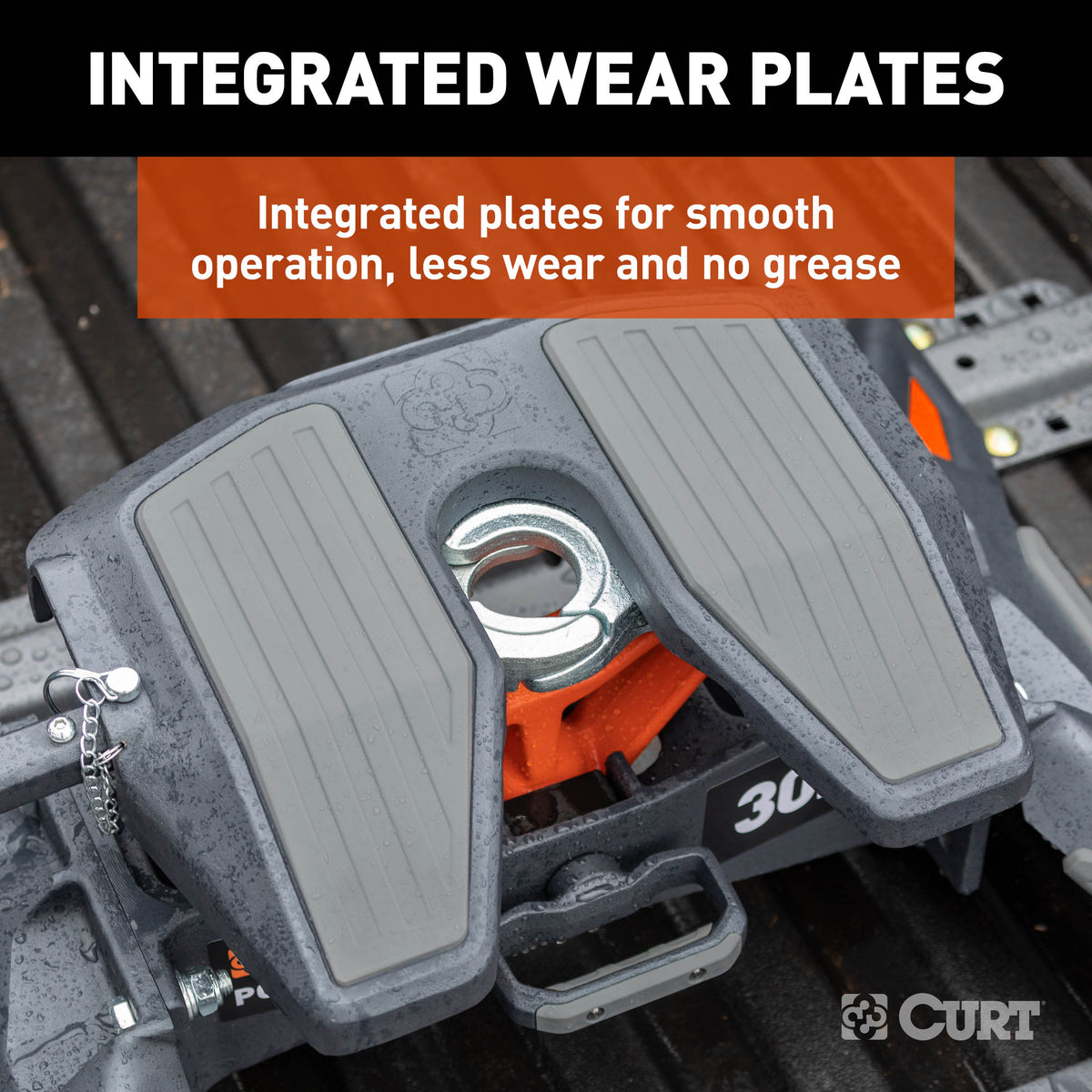 CURT 16320 PowerRide 30K 5th Wheel Hitch, 30,000 lbs