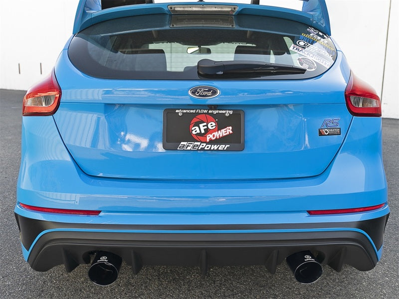 aFe Takeda 3in 304 SS Axle-Back Exhaust System w/ Black Tip 16-18 Ford Focus RS 2.3L (t) - 49-33104-B