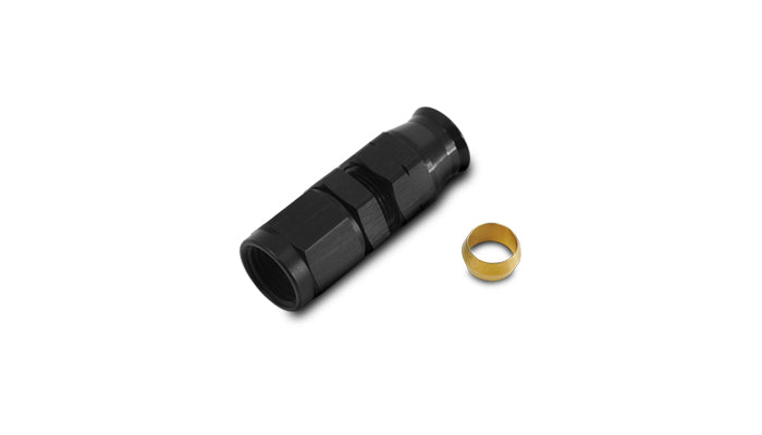 Vibrant -6AN Female to 3/8in Tube Adapter Fitting (w/ Brass Olive Insert) - 16446