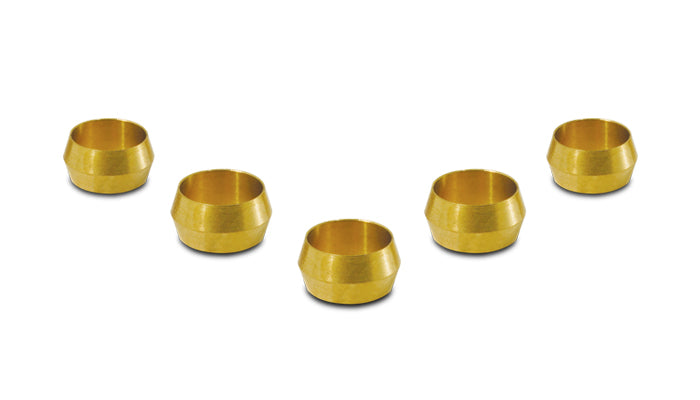 Vibrant Brass Olive Inserts 3/8in - Pack of 5 - 16466