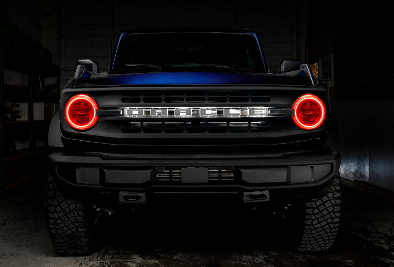 Oracle 2021 Ford Bronco Base Headlight LED Halo Kit - ColorSHIFT - w/ 2.0 Controller SEE WARRANTY - 1470-333