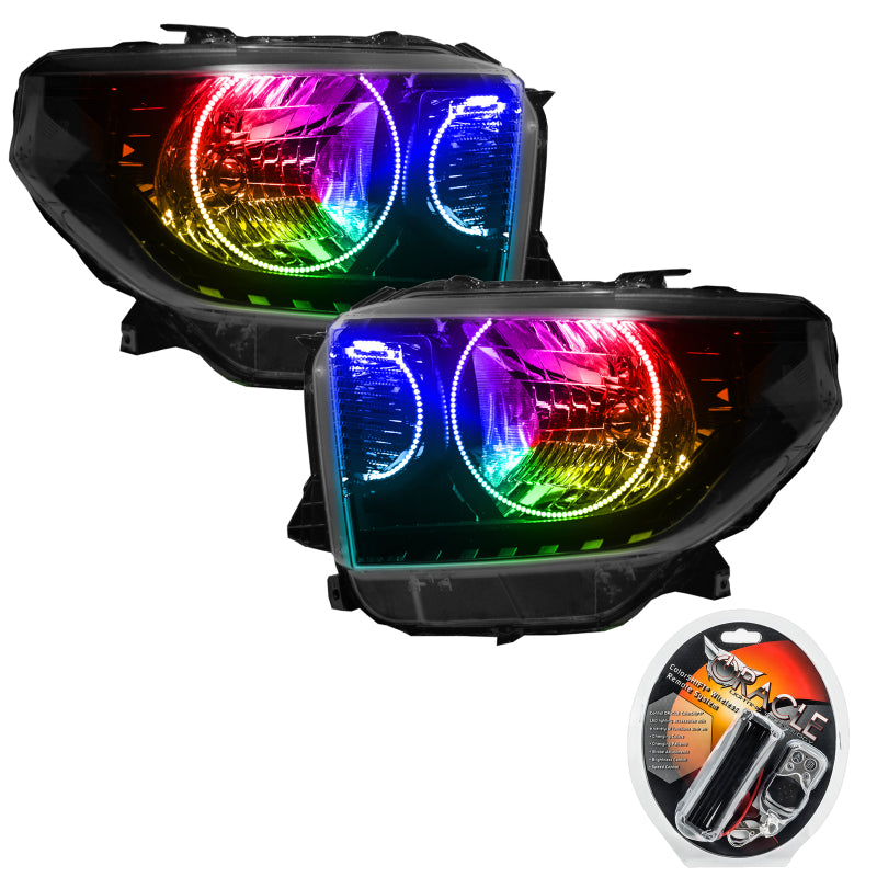 Oracle 14-17 Toyota Tundra SMD HL - Dual Halo Kit - ColorSHIFT SEE WARRANTY - 7204-330