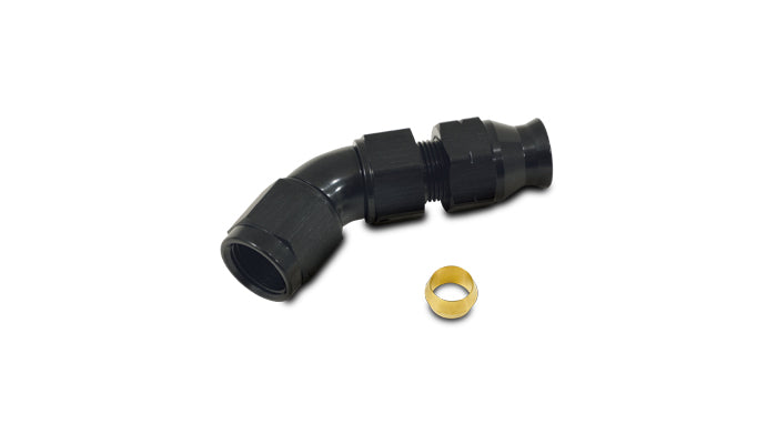 Vibrant 45 Degree 1/2in Tube to Female 8AN Adapter - 16558