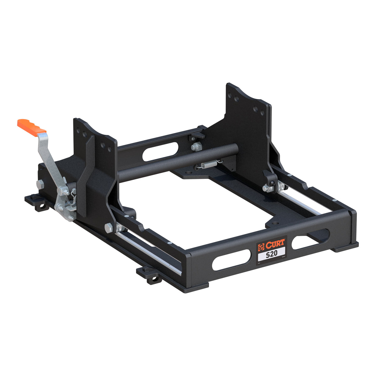 CURT 16564 S20 Sliding 5th Wheel Hitch for Short Bed Trucks, 20,000 lbs (Head Required)