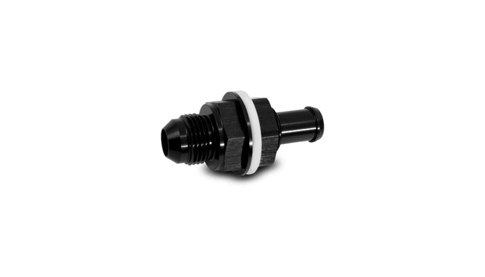 Vibrant Bulkhead Fuel Cell Adapter -6AN Male Flare x 5/16in Barb - 16905