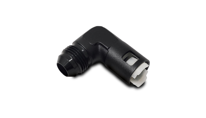 Vibrant 90 Degree Aluminum AN to Female Quick Connect -6AN - 0.375in Hose Size - 16921