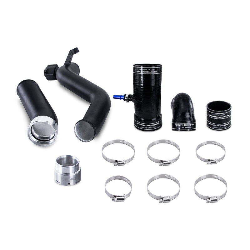 Mishimoto 2019+ Ford Ranger 2.3L Intercooler Pipe &amp; Boot Kit - Micro-Wrinkle Black - MMICP-RGR-19KMWBK