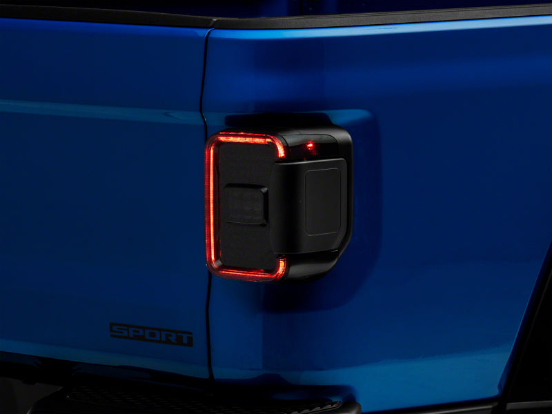 Raxiom 20-23 Jeep Gladiator JT Axial Series LED Tail Lights- Blk Housing (Smoked Lens) - JG10568