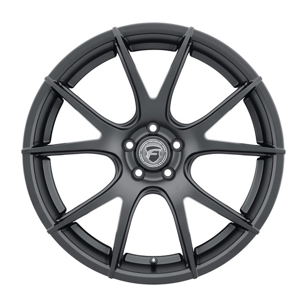 Forgestar CF5V 20x9.5 / 5x114.3 BP / ET29 / 6.4in BS Satin Black Wheel - F22209565P29 by Forgestar - front view