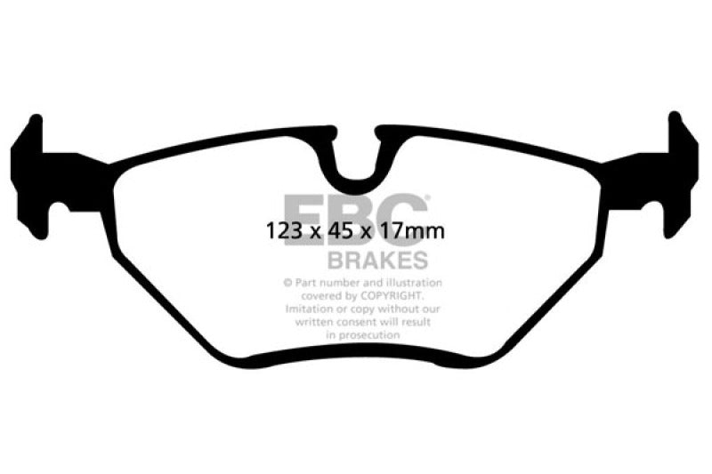EBC 99-02 BMW Z3 2.5 Ultimax2 Rear Brake Pads - UD763