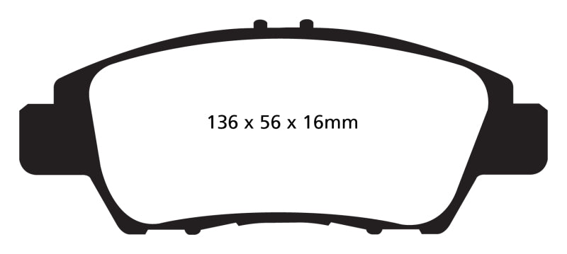 EBC 10+ Honda CR-Z 1.5 Hybrid Ultimax2 Front Brake Pads - UD1394