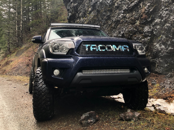 Cali Raised 05-15 Toyota Tacoma 32In Lower Bumper Flush Led Light Bar Kit - Combo No Switch - CR2454 - front view