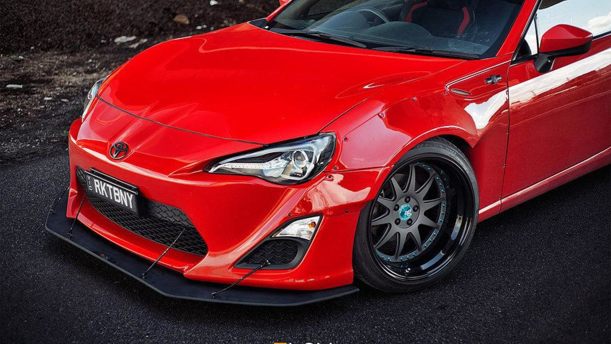 Buy Toyota 86 (Rocket Bunny) Front Lip Splitter &amp; Support Rods Online