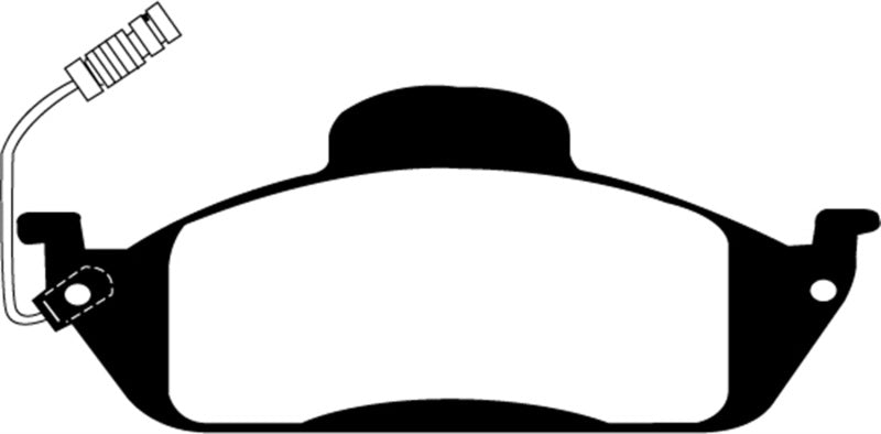 EBC 98 Mercedes-Benz M-Class (ML) ML320 3.2 Greenstuff Front Brake Pads - DP61232