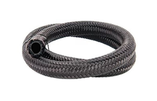 Torque Solution Nylon Braided Rubber Hose -6AN 2ft (0.34in ID) - TS-RH-NR6-2 by Torque Solution