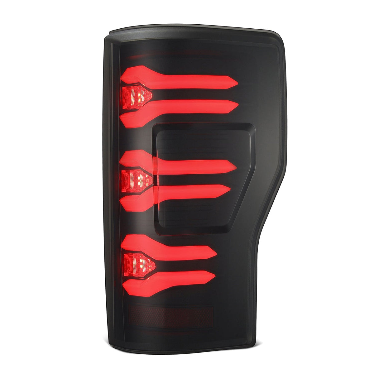 AlphaRex 17-19 Ford F150/F250/F350 LUXX LED Taillights - Black - 659091 for 2017-2019 Ford F 150 - alternate view