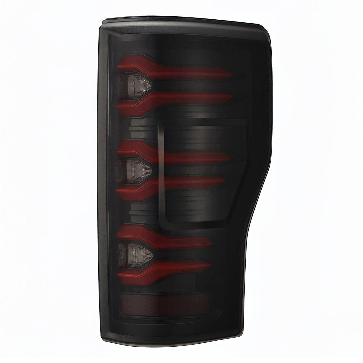 AlphaRex 17-19 Ford F150/F250/F350 LUXX LED Taillights - Black-Red - 659092 for 2017-2019 Ford F 150 - detail view