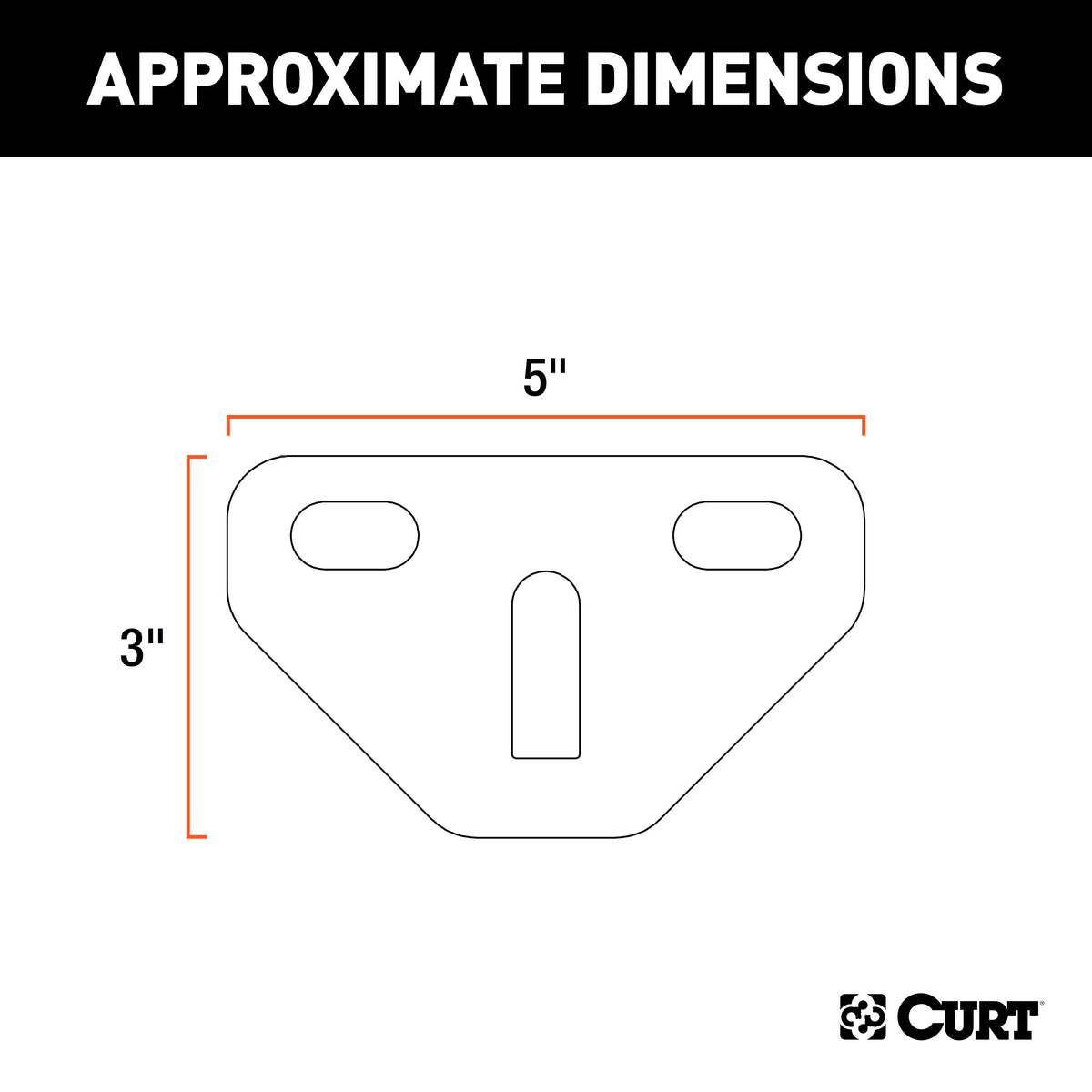 CURT 17005 Weight Distribution Hitch Bolt-On Hookup Brackets