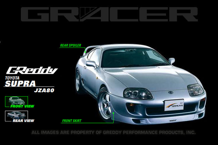 GReddy - Toyota Supra (JZA80) GReddy GRacer Aero Lip Spoiler / Wing - 17010026