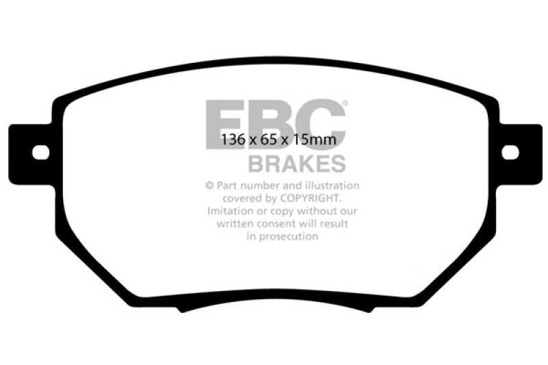 EBC 03-05 Infiniti FX35 3.5 Yellowstuff Front Brake Pads - DP41659R