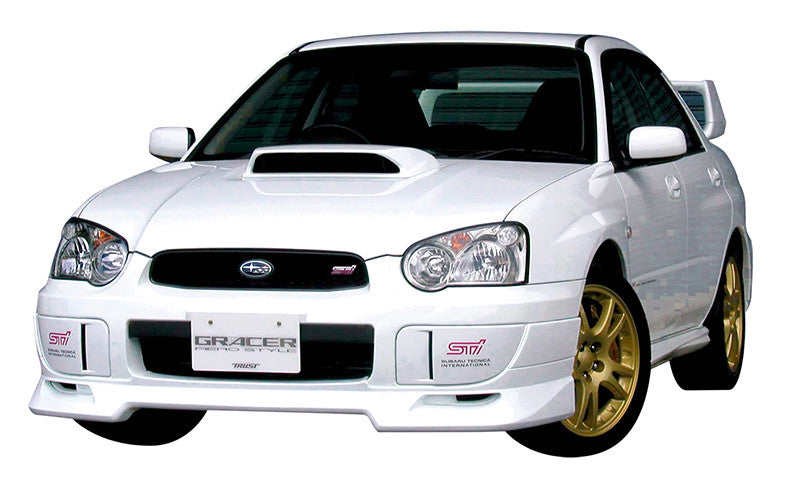 GReddy 04+ WRX & STi Fiberglass Front Lip Spoiler - 17060023