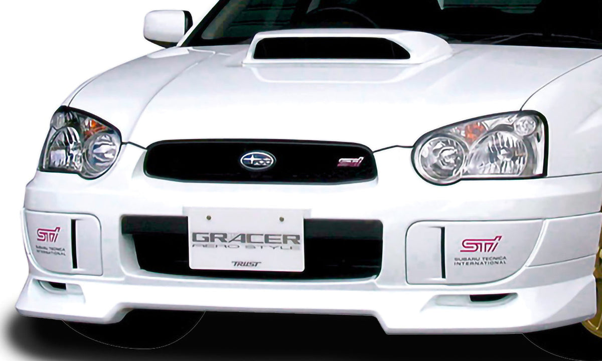 GReddy 04+ WRX & STi Fiberglass Front Lip Spoiler - 17060023