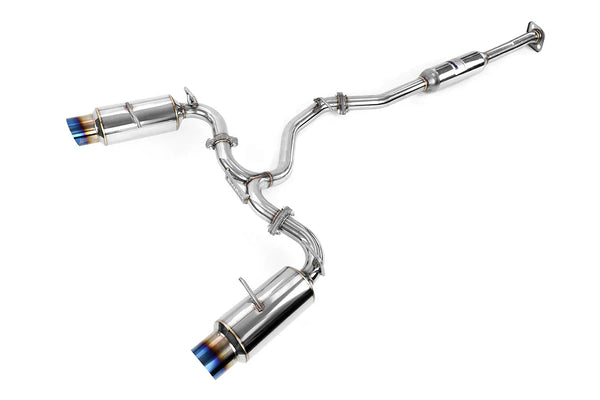 Invidia 12+ Scion FRS/BRZ/86 60mm N1 Ti-Tip Cat- Back Exhaust - HS12SSTGTT for 2013-2020 Subaru BRZ - front view