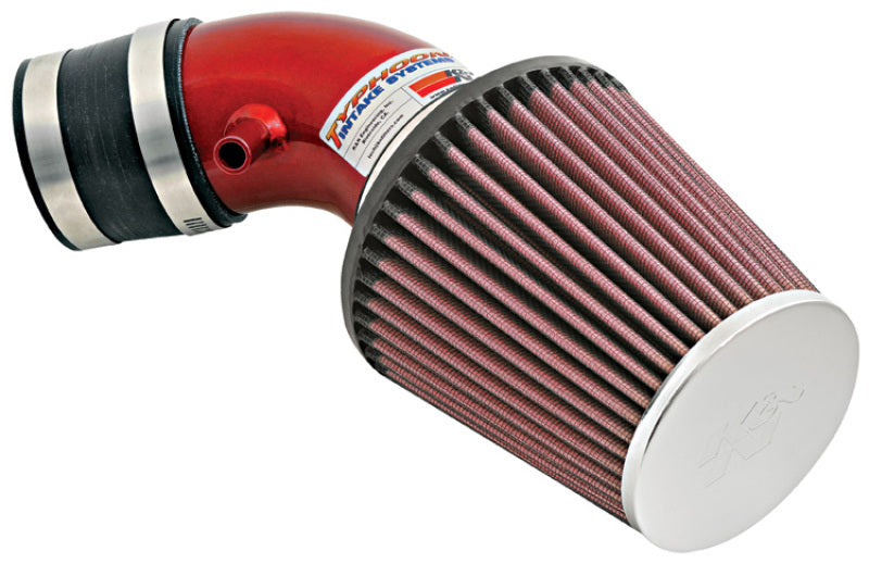 K&N 02-06 Mini Cooper (Non S) Red Typhoon Short Ram Intake - 69-2020TR for 2002-2006 Mini Cooper - front view