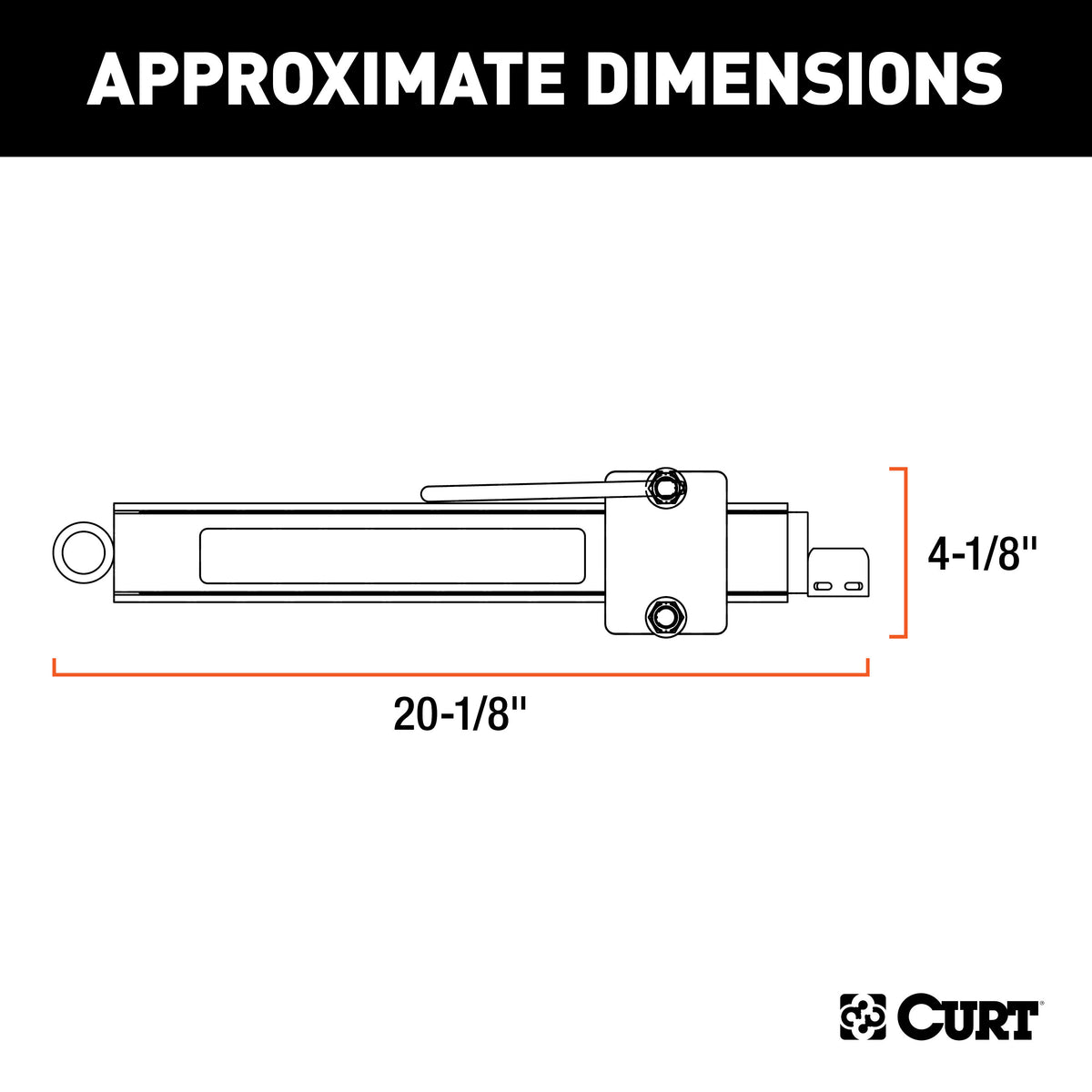 CURT 17200 Trailer Anti-Sway Bar Control Kit