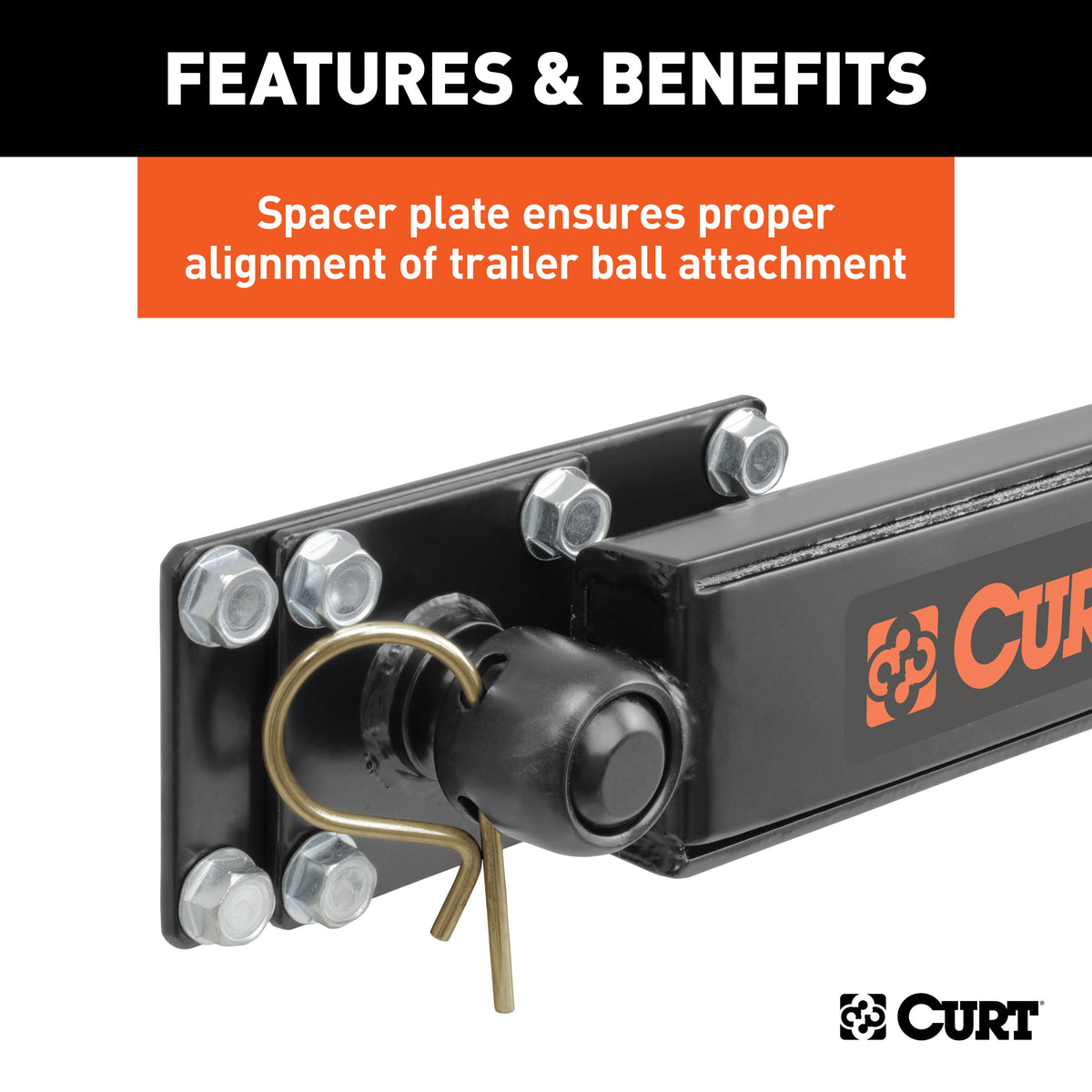 CURT 17200 Trailer Anti-Sway Bar Control Kit