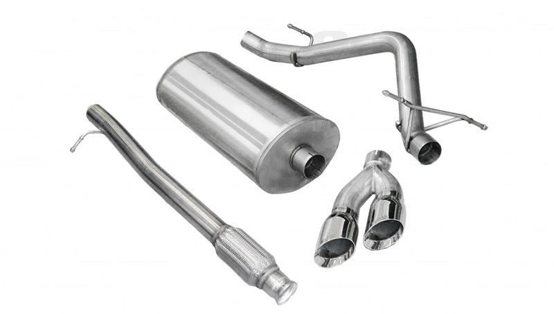 Corsa 2010-2013 Chevrolet Silverado Crew Cab/Short Bed 1500 4.8L V8 Polished Sport Cat-Back Exhaust - 14925