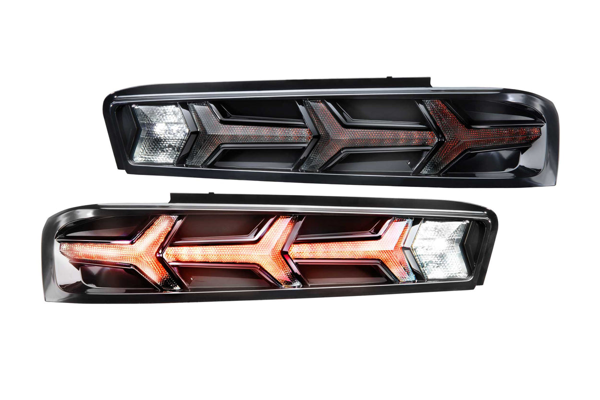Morimoto - XB LED Tail Lights: Chevrolet Camaro (16-18) (Pair / Lambo / Smoked) - LF401