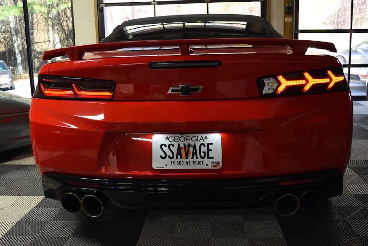 Morimoto - XB LED Tail Lights: Chevrolet Camaro (16-18) (Pair / Lambo / Smoked) - LF401