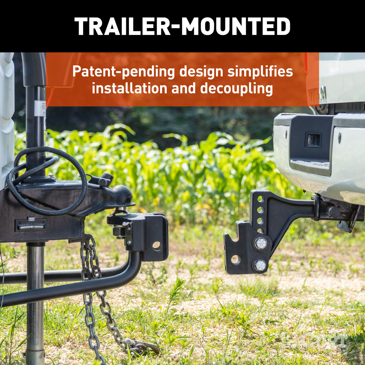 CURT 17510 TruTrack 2P Trailer-Mounted Weight Distribution Hitch with Sway Control, 8-10K
