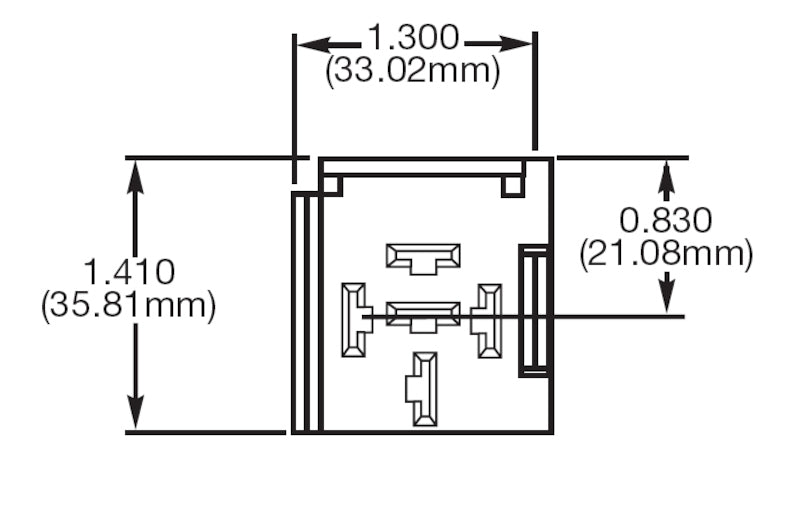 Hella Relay Socket Mini 5 Term Bkt 1 - H84989011