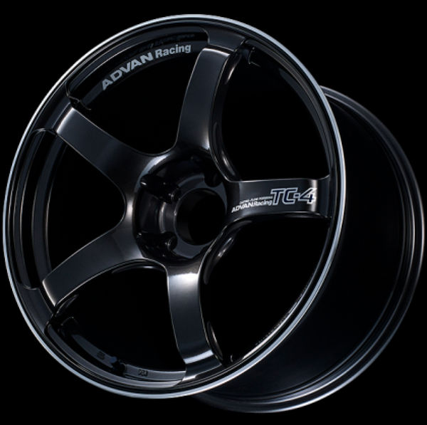 Advan TC4 15x8.0 +28 4-100 Racing Gunmetallic Wheel (No Ring) - YAD5G28AGM by Advan