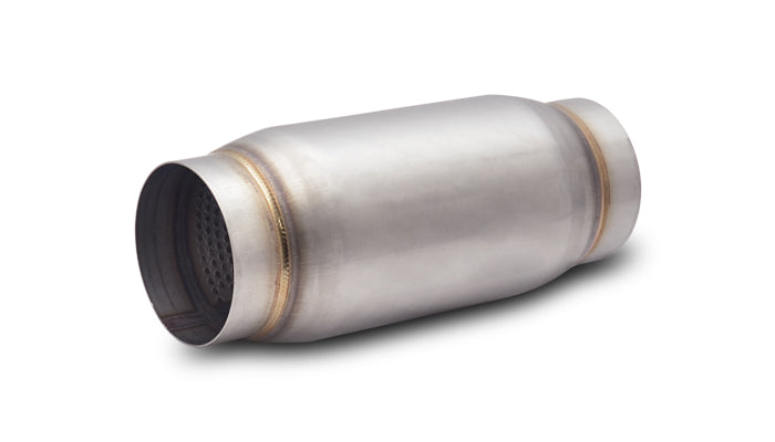 Vibrant SS Race Muffler 3in inlet/outlet x 9in long 3.75in Muffler Body OD - 1769