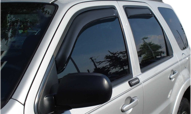 AVS 05-15 Toyota Tacoma Double Cab Ventvisor In-Channel Front &amp; Rear Window Deflectors 4pc - Smoke - 194056