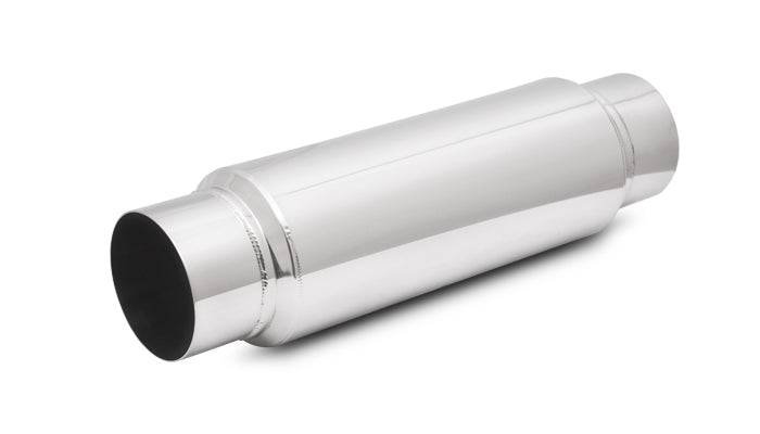 Vibrant SS Resonator (Standard Design) 3in inlet/outlet x 18in long w/ 5in OD resonator body - 17950