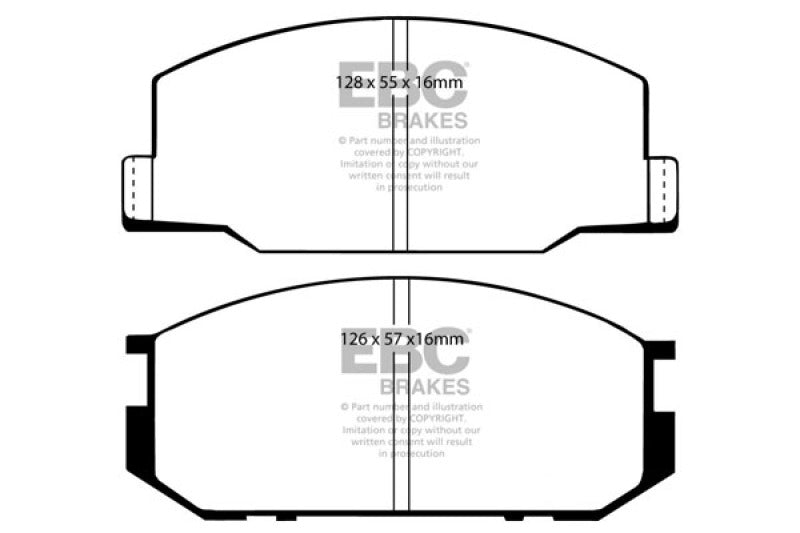 EBC 85-90 Lotus Esprit 2.2 Yellowstuff Front Brake Pads - DP4456R