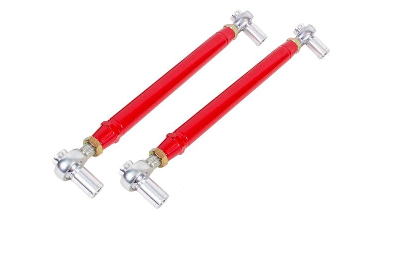 BMR 99-04 Mustang Chrome Moly Lower Control Arms w/ Double Adj. Rod Ends - Red - MTCA056R for 1999-2004 Ford Mustang - front 