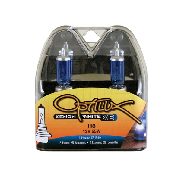 Hella Optilux H8 12V/55W XB Xenon White Bulb (pair) - H71070772 for 2006-2017 Hyundai Azera - front view
