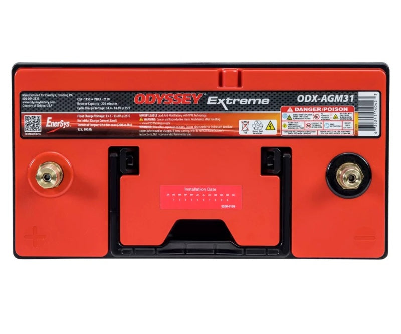 Odyssey Battery Auto/Truck/Heavy Duty & Commercial Extreme AGM Battery (31-PC2150T) - ODX-AGM31A for 1991-1995 Alfa Romeo 164