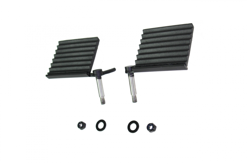 Fishbone Offroad 76-06 Jeep CJ YJ TJ Wrangler Foot Peg Set Gloss - Black - FB21078 for 1987-2006 Jeep Wrangler