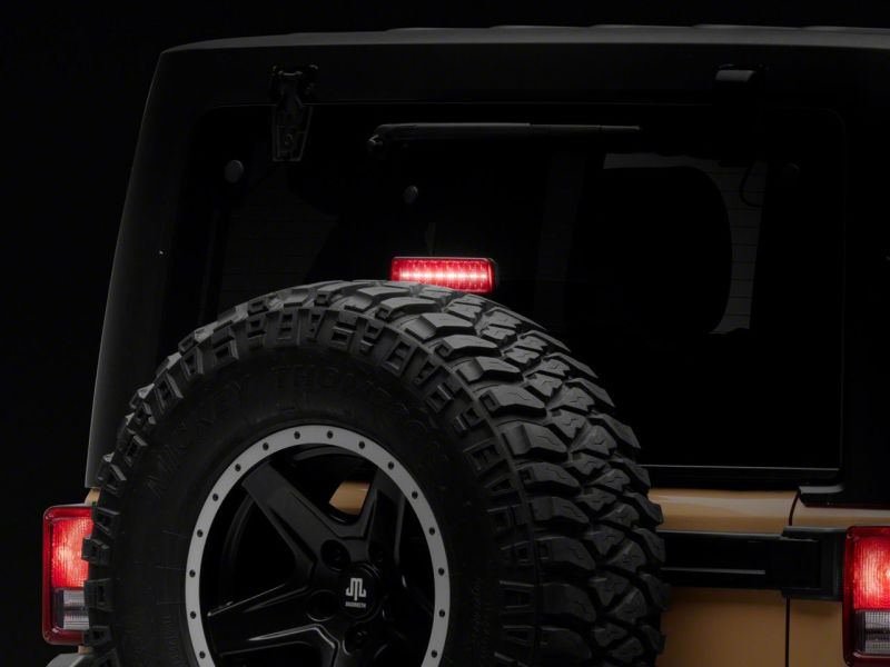 Raxiom 07-18 Jeep Wrangler JK Axial Series Hyper Flash LED Third Brake Light- Smoked - J137871