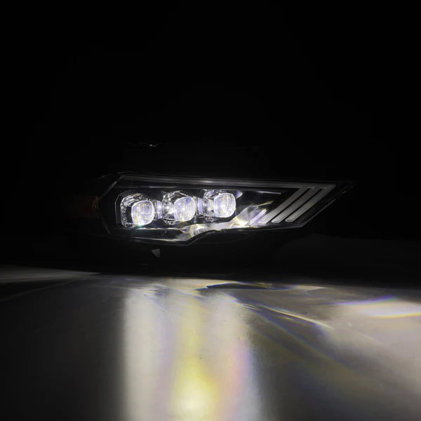 AlphaRex 18-22 Ford Mustang NOVA-Series LED Projector Headlights Black