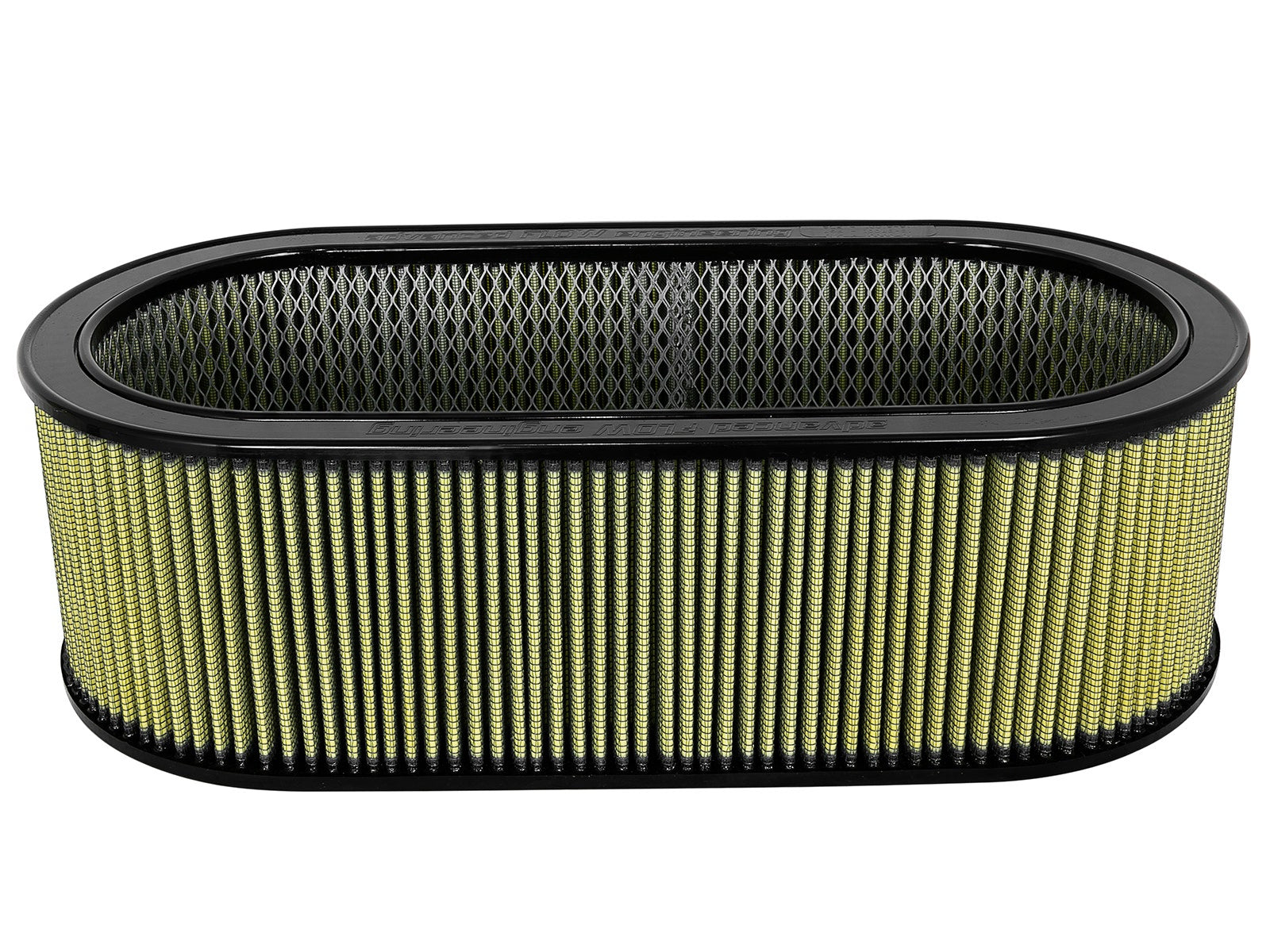 aFe MagnumFLOW Air Filters Round Racing PG7 A/F PG7 Oval Filter (18.13 x 7.25 x 6.0 w/EM) - 18-87001