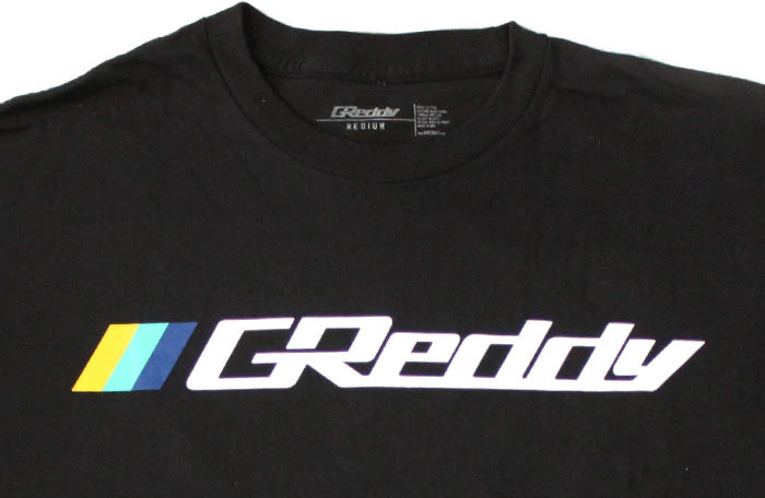 GReddy - GReddy OG Logo Tee (with 3 stripes) - Black - 18016012